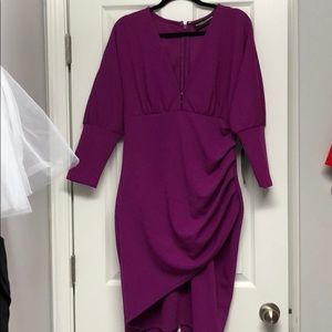 Dark purple classy formal dress